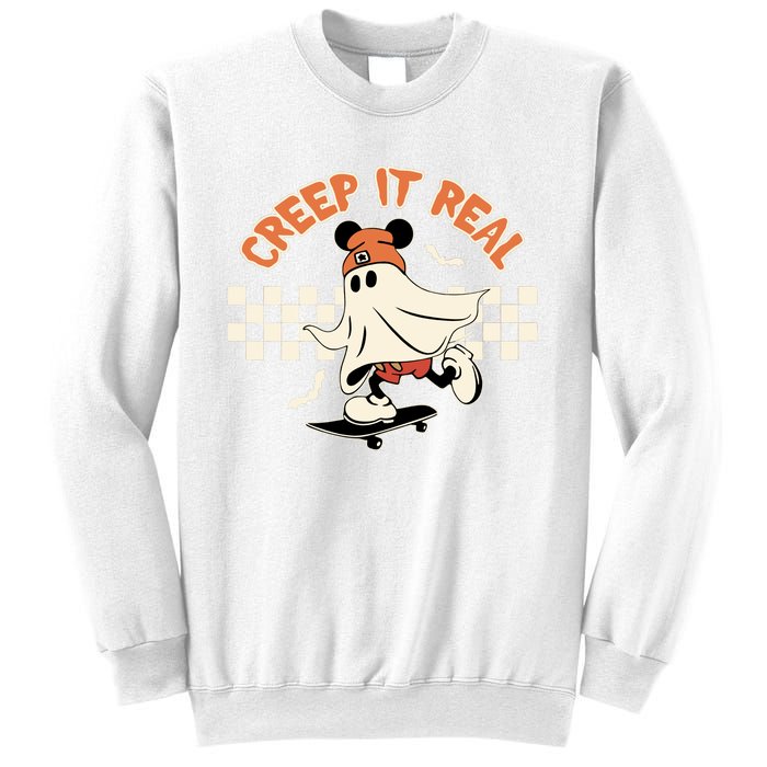 Halloween Creep It Real Ghost Halloween Spooky Sweatshirt