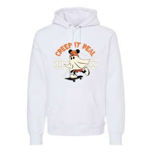 Halloween Creep It Real Ghost Halloween Spooky Premium Hoodie