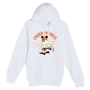 Halloween Creep It Real Ghost Halloween Spooky Premium Pullover Hoodie