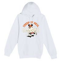 Halloween Creep It Real Ghost Halloween Spooky Premium Pullover Hoodie