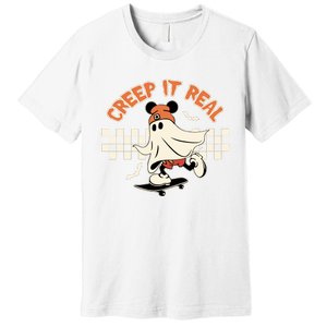 Halloween Creep It Real Ghost Halloween Spooky Premium T-Shirt