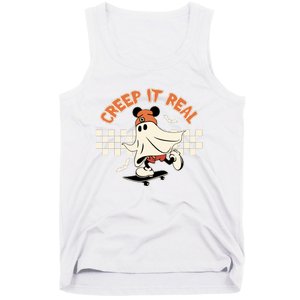 Halloween Creep It Real Ghost Halloween Spooky Tank Top