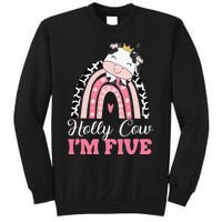 Holy Cow Im Five Birthday Outfit 5th Bday Sweatshirt