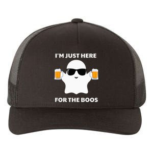 Halloween Costumes Im Just Here For The Boos Beer Yupoong Adult 5-Panel Trucker Hat