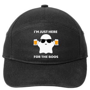 Halloween Costumes Im Just Here For The Boos Beer 7-Panel Snapback Hat