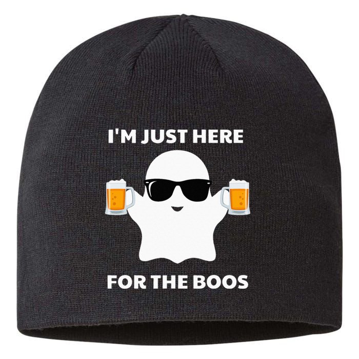 Halloween Costumes Im Just Here For The Boos Beer Sustainable Beanie