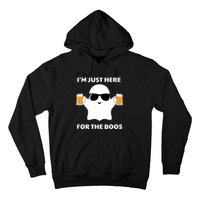 Halloween Costumes IM Just Here For The Boos Beer Hoodie