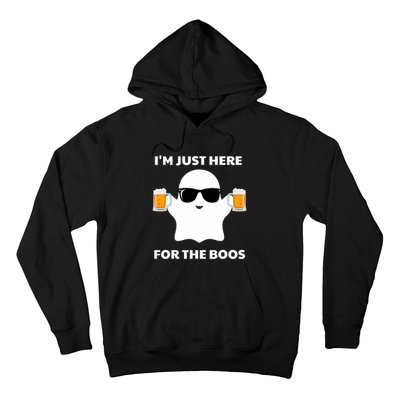 Halloween Costumes IM Just Here For The Boos Beer Hoodie