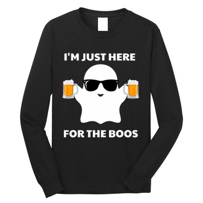 Halloween Costumes IM Just Here For The Boos Beer Long Sleeve Shirt