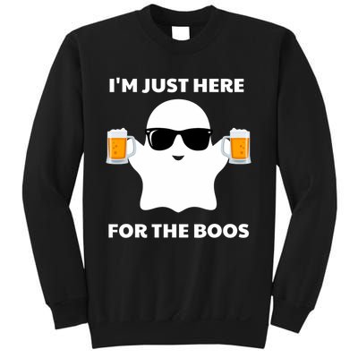 Halloween Costumes IM Just Here For The Boos Beer Sweatshirt