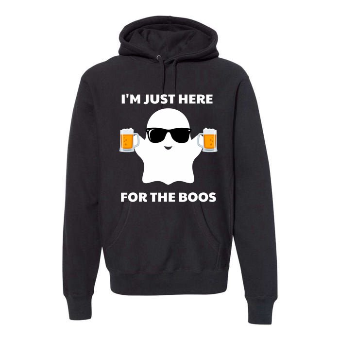 Halloween Costumes IM Just Here For The Boos Beer Premium Hoodie