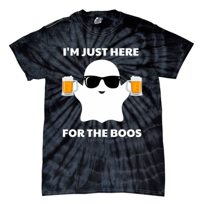 Halloween Costumes IM Just Here For The Boos Beer Tie-Dye T-Shirt