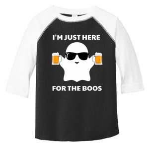 Halloween Costumes IM Just Here For The Boos Beer Toddler Fine Jersey T-Shirt