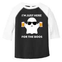 Halloween Costumes IM Just Here For The Boos Beer Toddler Fine Jersey T-Shirt