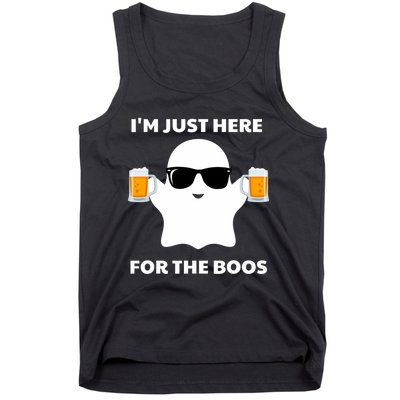 Halloween Costumes IM Just Here For The Boos Beer Tank Top