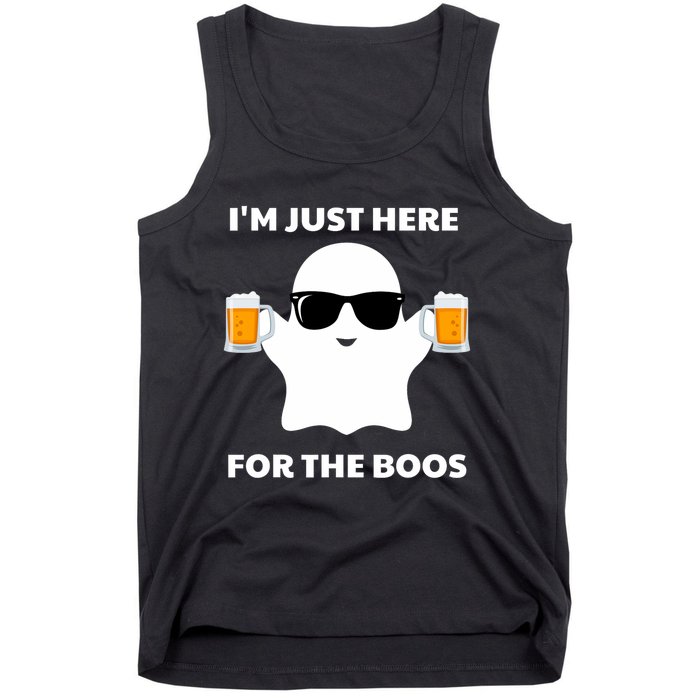 Halloween Costumes IM Just Here For The Boos Beer Tank Top