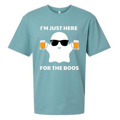 Halloween Costumes IM Just Here For The Boos Beer Sueded Cloud Jersey T-Shirt