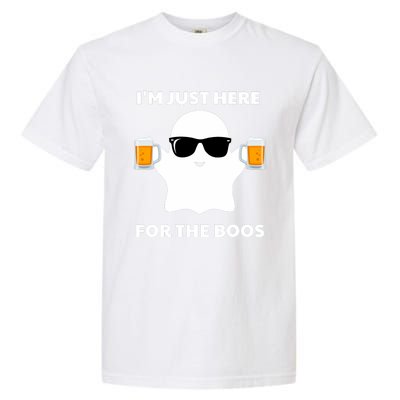 Halloween Costumes IM Just Here For The Boos Beer Garment-Dyed Heavyweight T-Shirt