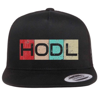 Hodl Crypto Just Hodl It Flat Bill Trucker Hat