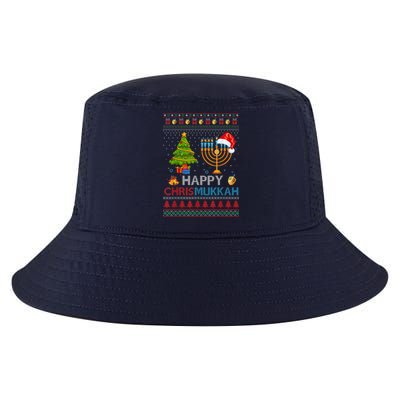 Happy Chrismukkah Jewish Hanukkah Chanukah Ugly Christmas Cool Comfort Performance Bucket Hat