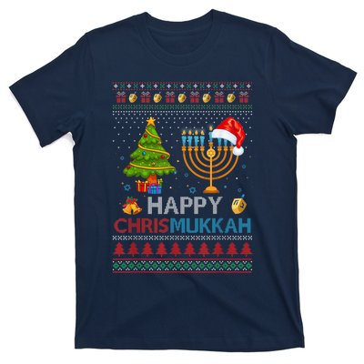 Happy Chrismukkah Jewish Hanukkah Chanukah Ugly Christmas T-Shirt