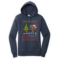 Happy Chrismukkah Jewish Hanukkah Chanukah Ugly Christmas Women's Pullover Hoodie