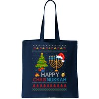 Happy Chrismukkah Jewish Hanukkah Chanukah Ugly Christmas Tote Bag