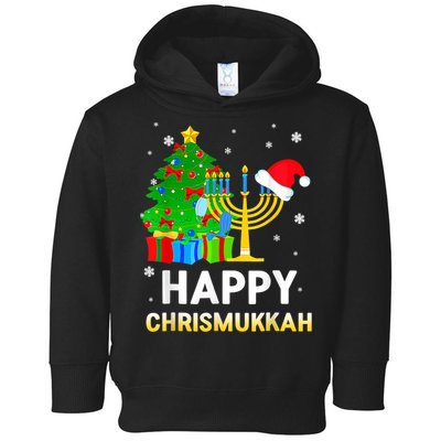 Happy Chrismukkah Jewish Christmas Happy Hanukkah Holiday Chanukah Toddler Hoodie