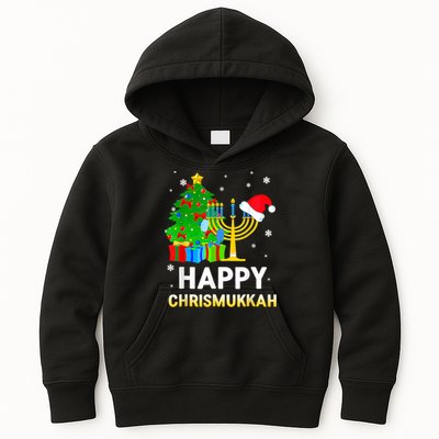 Happy Chrismukkah Jewish Christmas Happy Hanukkah Holiday Chanukah Kids Hoodie