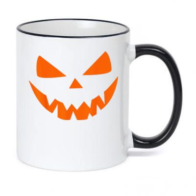 Halloween Costume Jack O Lantern Pumpkin Face 11oz Black Color Changing Mug