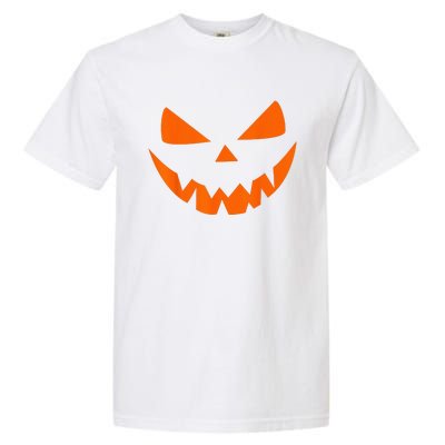 Halloween Costume Jack O Lantern Pumpkin Face Garment-Dyed Heavyweight T-Shirt