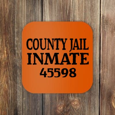 Halloween County Jail Inmate Prisoner Funny Costume Party Coaster