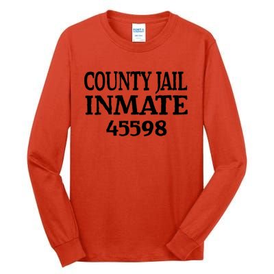 Halloween County Jail Inmate Prisoner Funny Costume Party Tall Long Sleeve T-Shirt