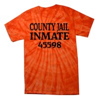 Halloween County Jail Inmate Prisoner Funny Costume Party Tie-Dye T-Shirt