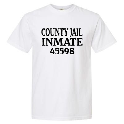 Halloween County Jail Inmate Prisoner Funny Costume Party Garment-Dyed Heavyweight T-Shirt