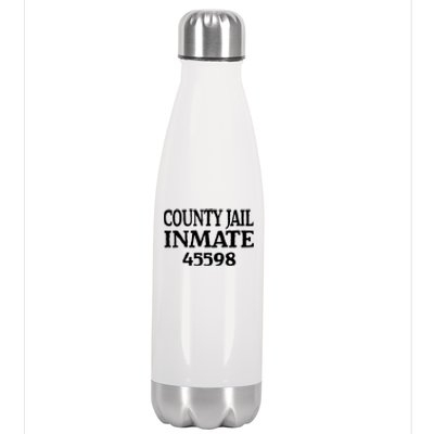 Halloween County Jail Inmate Prisoner Funny Costume Party Stainless Steel Insulated Water Bottle