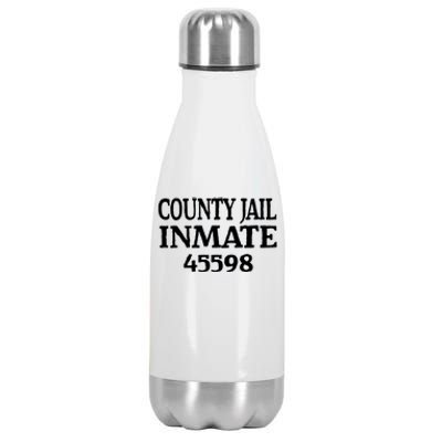 Halloween County Jail Inmate Prisoner Funny Costume Party Stainless Steel Insulated Water Bottle