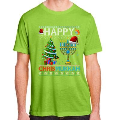 Happy Chrismukkah Jewish Christmas Hanukkah Chanukah Adult ChromaSoft Performance T-Shirt