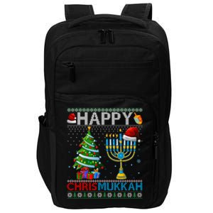 Happy Chrismukkah Jewish Christmas Hanukkah Chanukah Impact Tech Backpack