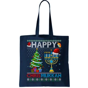 Happy Chrismukkah Jewish Christmas Hanukkah Chanukah Tote Bag