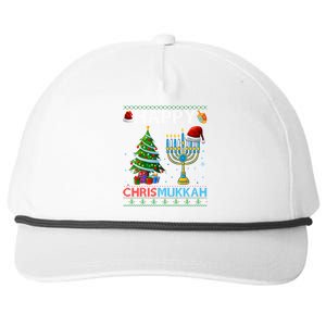 Happy Chrismukkah Jewish Christmas Hanukkah Chanukah Meaningful Gift Snapback Five-Panel Rope Hat