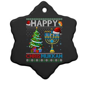 Happy Chrismukkah Jewish Christmas Hanukkah Chanukah Meaningful Gift Ceramic Star Ornament