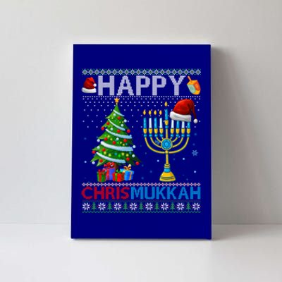 Happy Chrismukkah Jewish Christmas Hanukkah Chanukah Meaningful Gift Canvas