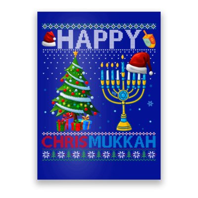 Happy Chrismukkah Jewish Christmas Hanukkah Chanukah Meaningful Gift Poster