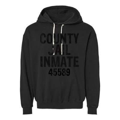 Halloween County Jail Inmate Costume Garment-Dyed Fleece Hoodie