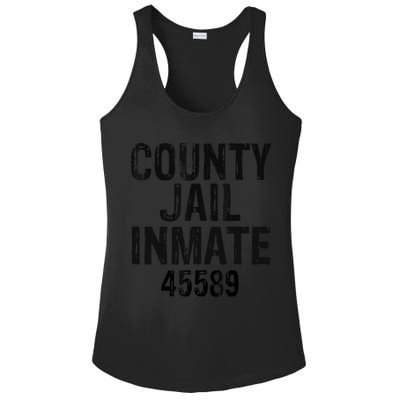 Halloween County Jail Inmate Costume Ladies PosiCharge Competitor Racerback Tank