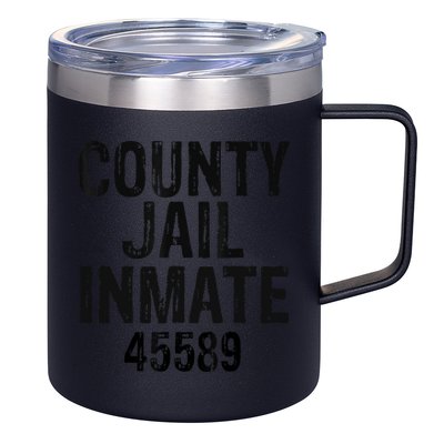 Halloween County Jail Inmate Costume 12oz Stainless Steel Coffee Mug