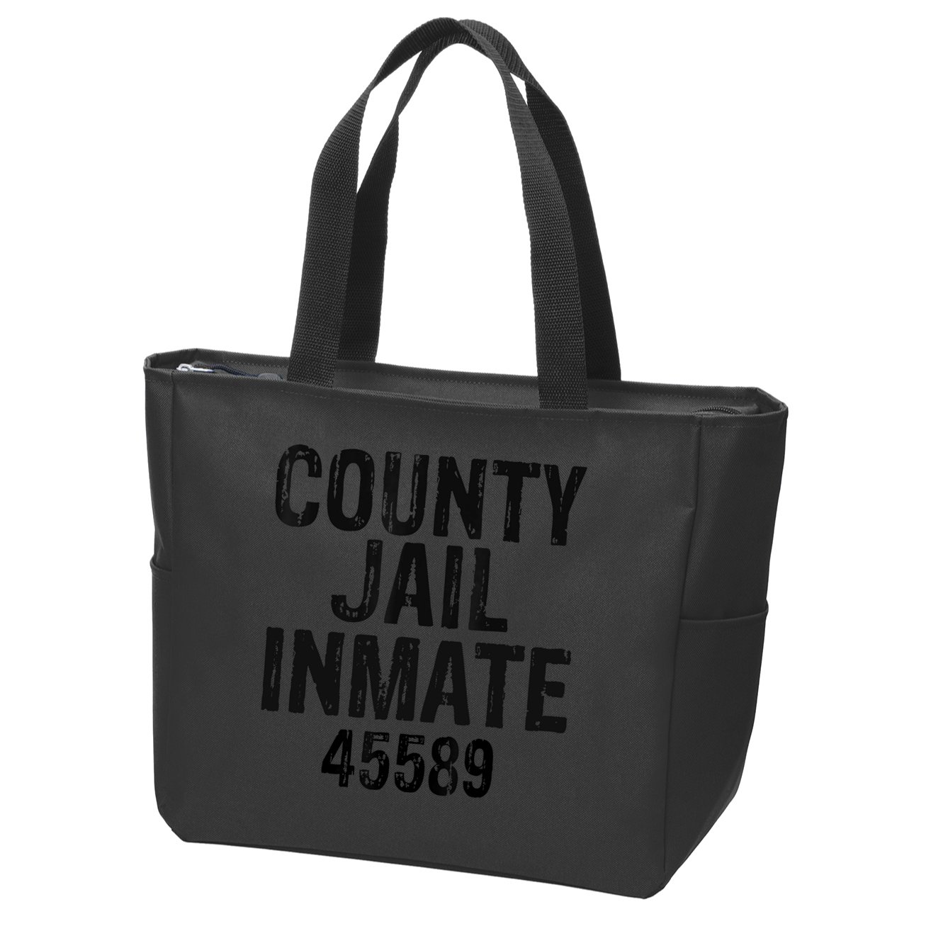 Halloween County Jail Inmate Costume Zip Tote Bag