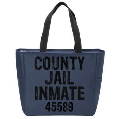 Halloween County Jail Inmate Costume Zip Tote Bag