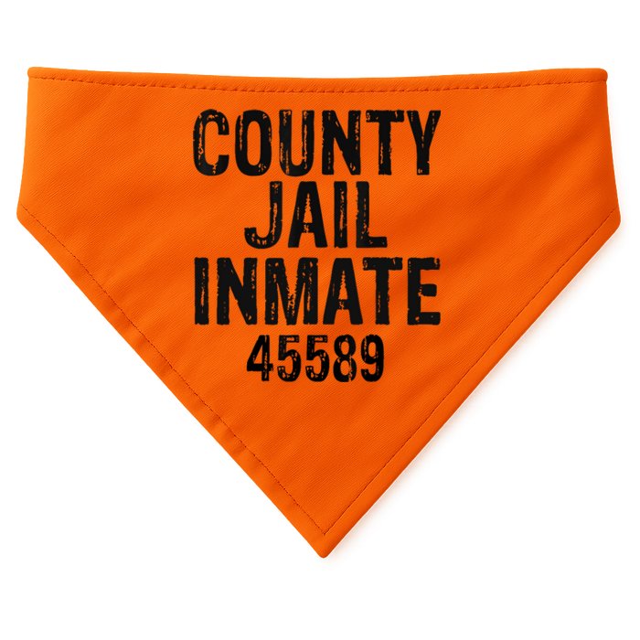 Halloween County Jail Inmate Costume USA-Made Doggie Bandana